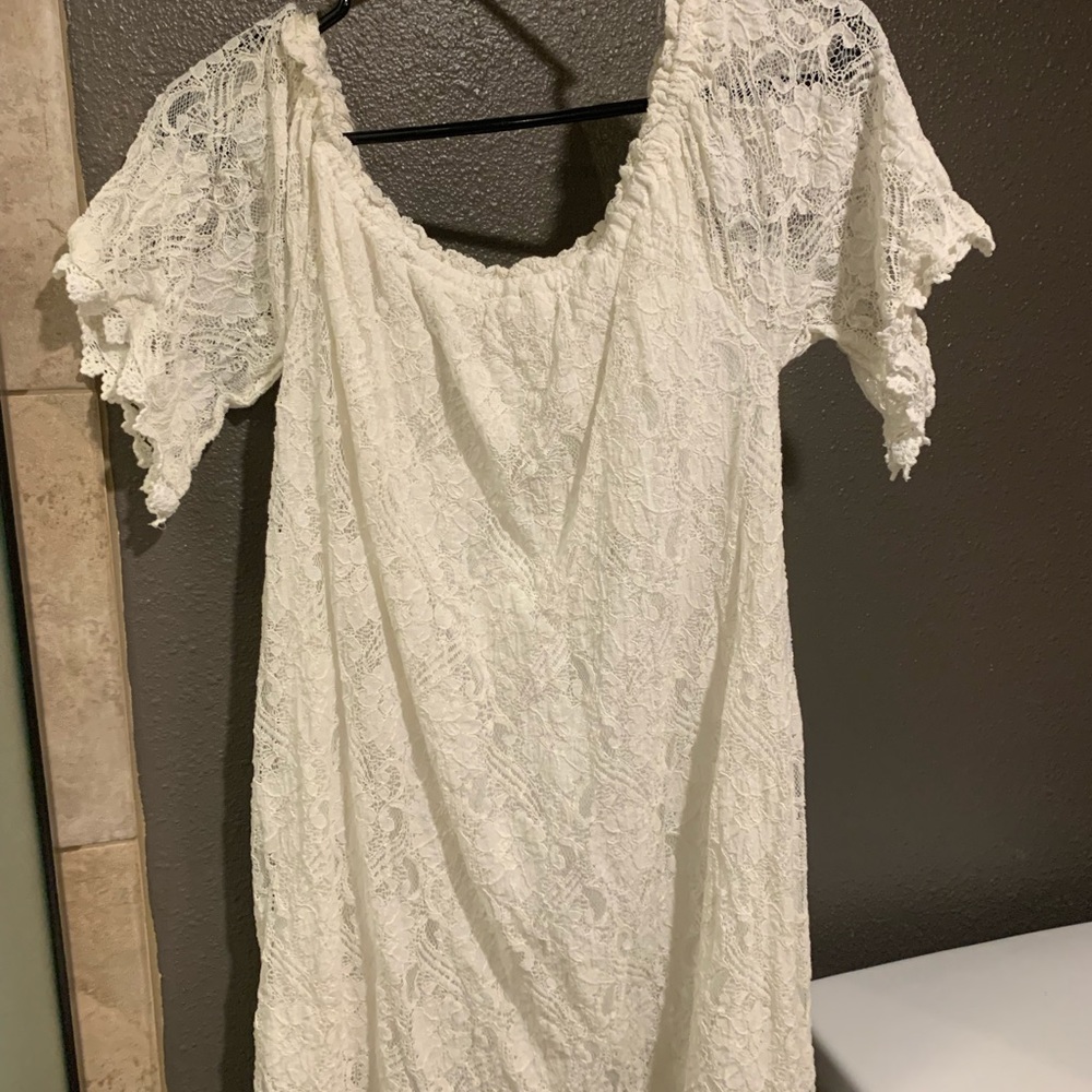 Large White Off Shoulder Dress